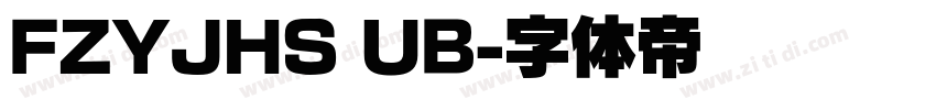 FZYJHS UB字体转换